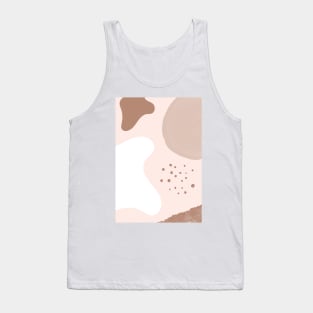 Beige Postmodern Cow - abstract minimalist design Tank Top